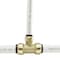 Apollo 3/4 in. x 3/4 in. x 1/2 in. Brass Push-to-Connect Reducer Tee FSBT343412 - alternate 4